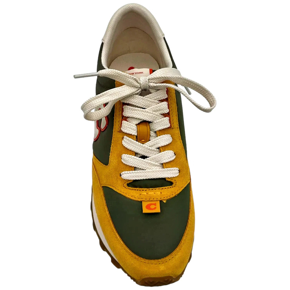Coach Women's Runner Sneaker Army Green/Buttercup - Medium - Picture 2 of 3